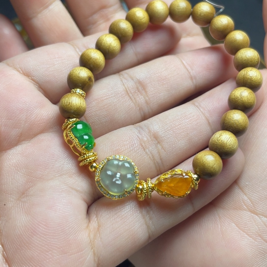 翡翠未镶嵌手链手串