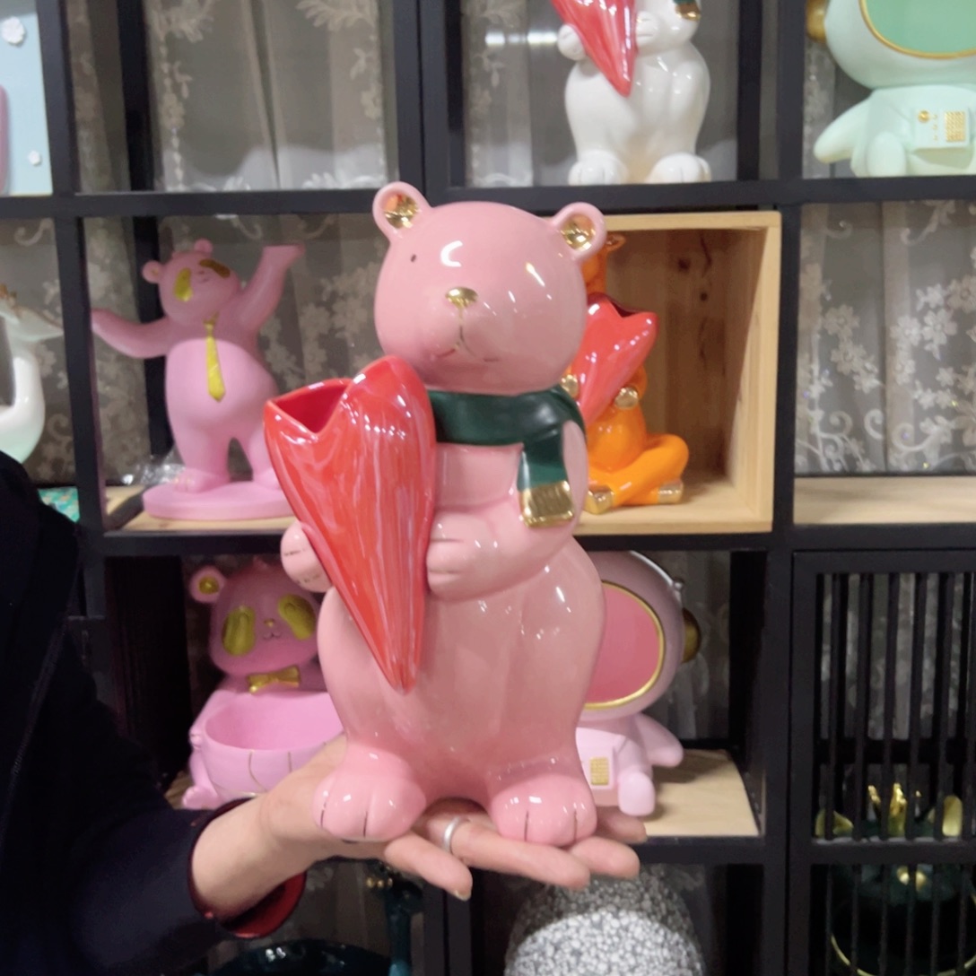 红陶红陶红陶红陶粉色抱心熊