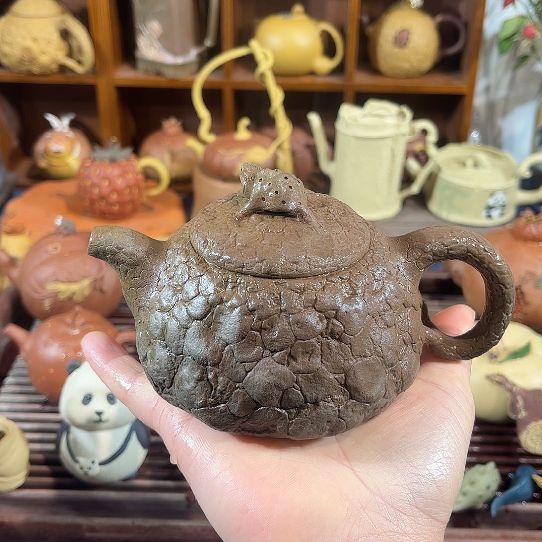 紫砂茶宠柴烧金蟾