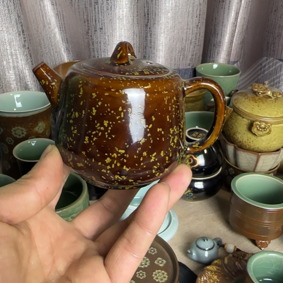 小金茶器青瓷茶具