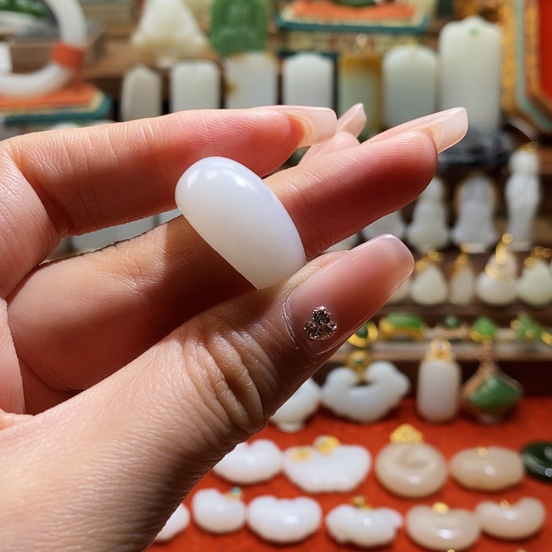 和田玉戒指未镶嵌用****8