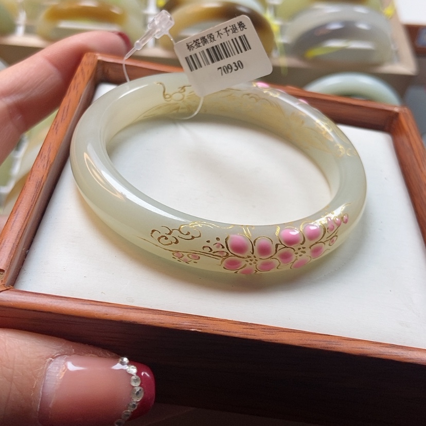 【闪购商品】和田玉手镯未镶嵌57.3