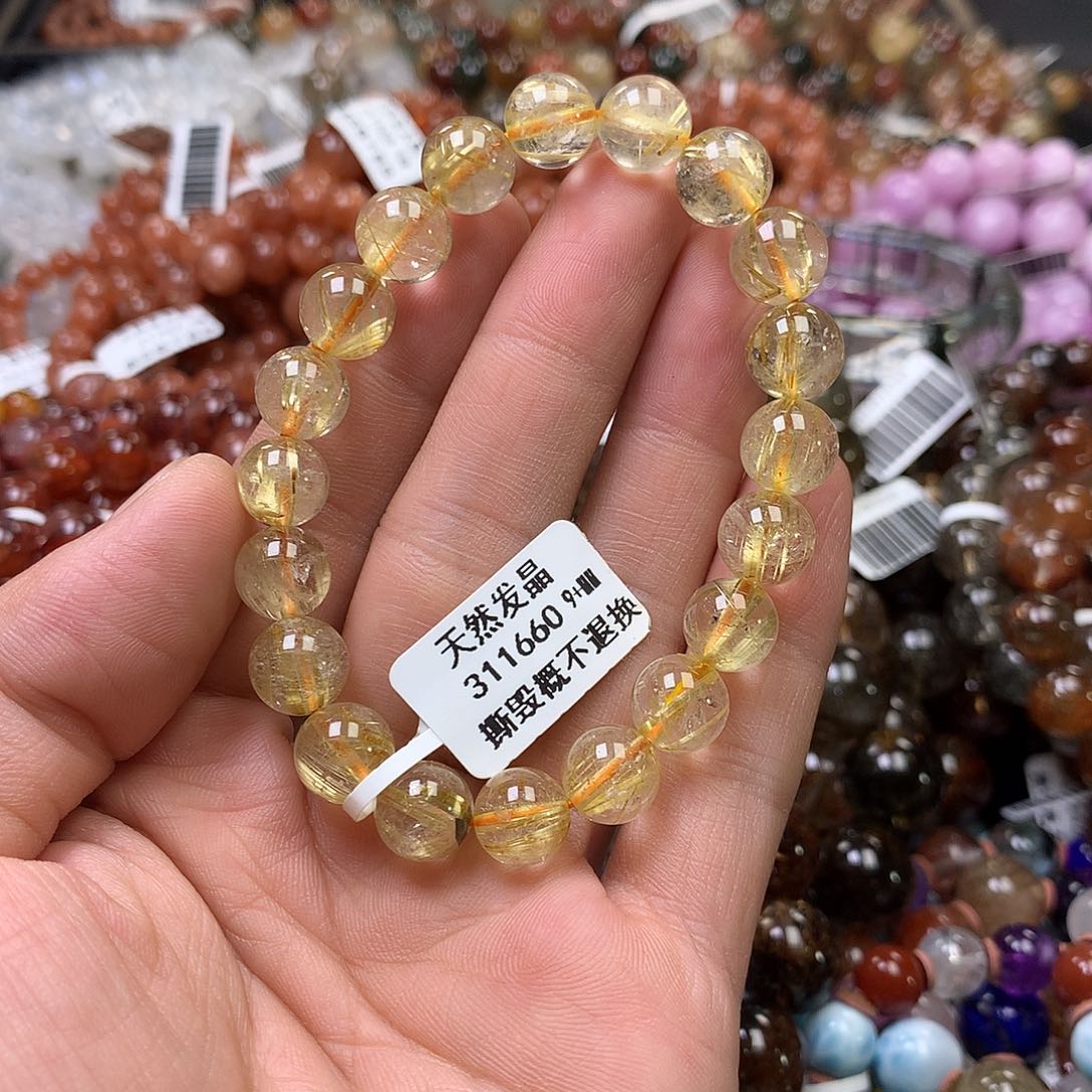 水晶手链未镶嵌，