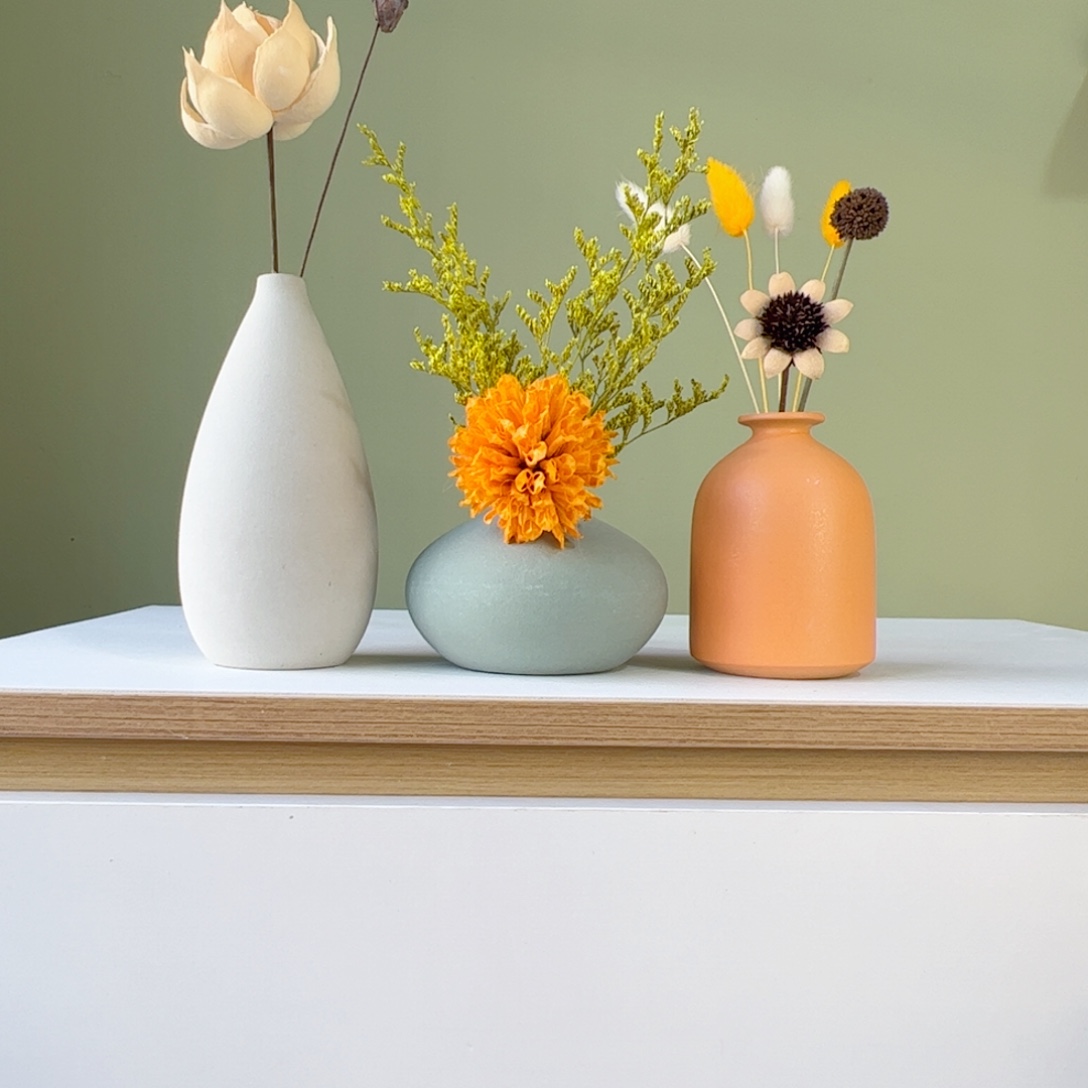 陶瓷花瓶陶瓷花瓶带花高度20-30厘米左右