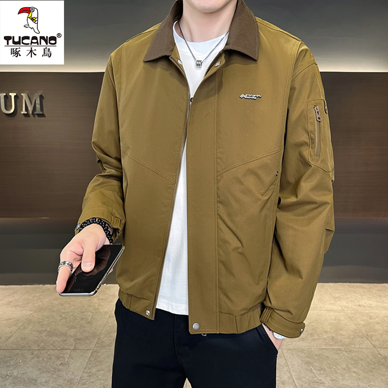 TUCANO/啄木鳥春秋季百搭翻领夹克休闲外套高端时尚韩版宽松上衣