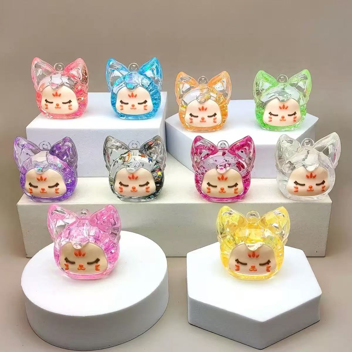 【推推乐】夜光流沙潮玩挂件钥匙扣精美手工可做摆件