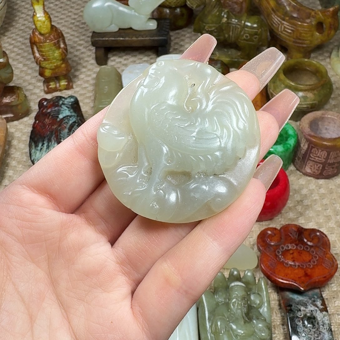 白玉菩提吊坠挂件