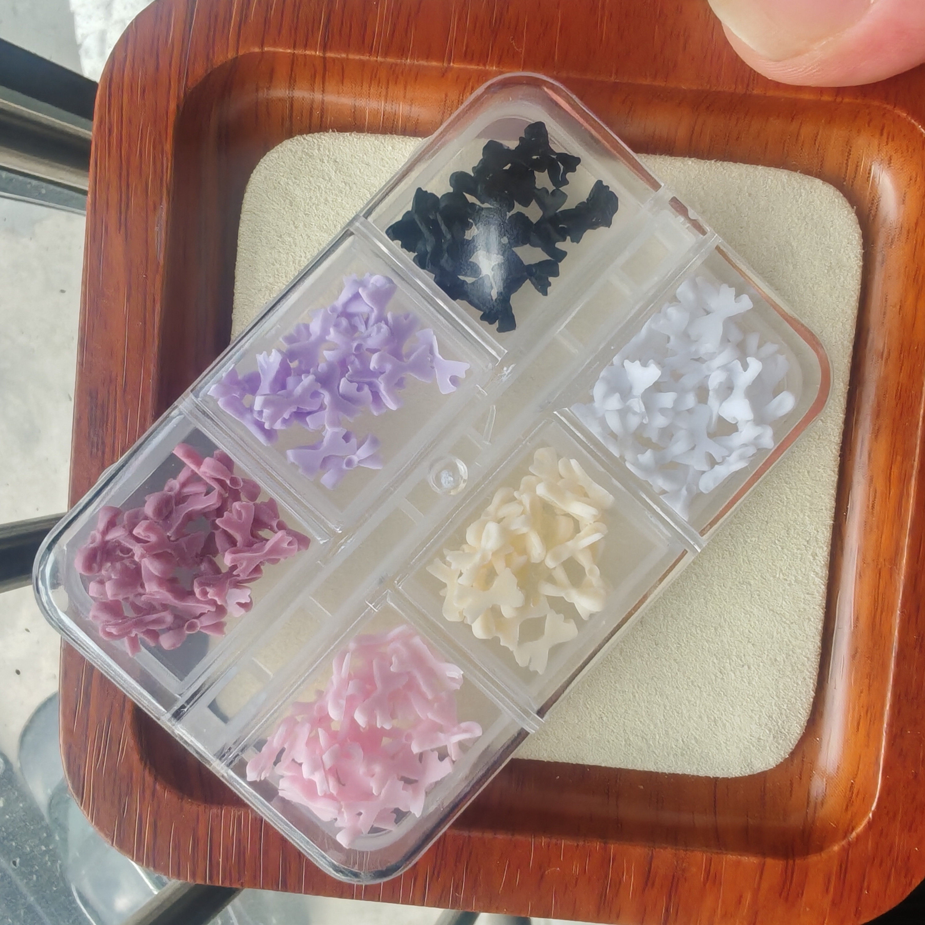 迷你蝴蝶结美甲饰品领结指甲钻配饰