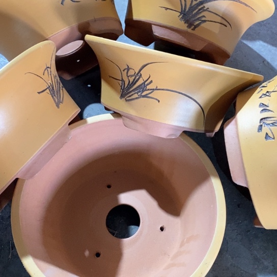 紫砂花盆100-6。26-11