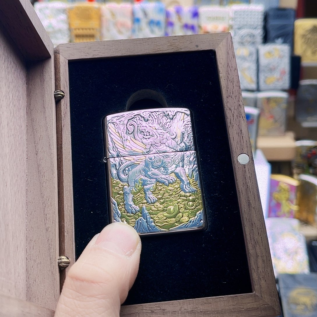 未***-铜天禄貔貅盔甲鎏金