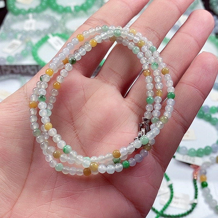 翡翠手链未镶嵌卡3.8