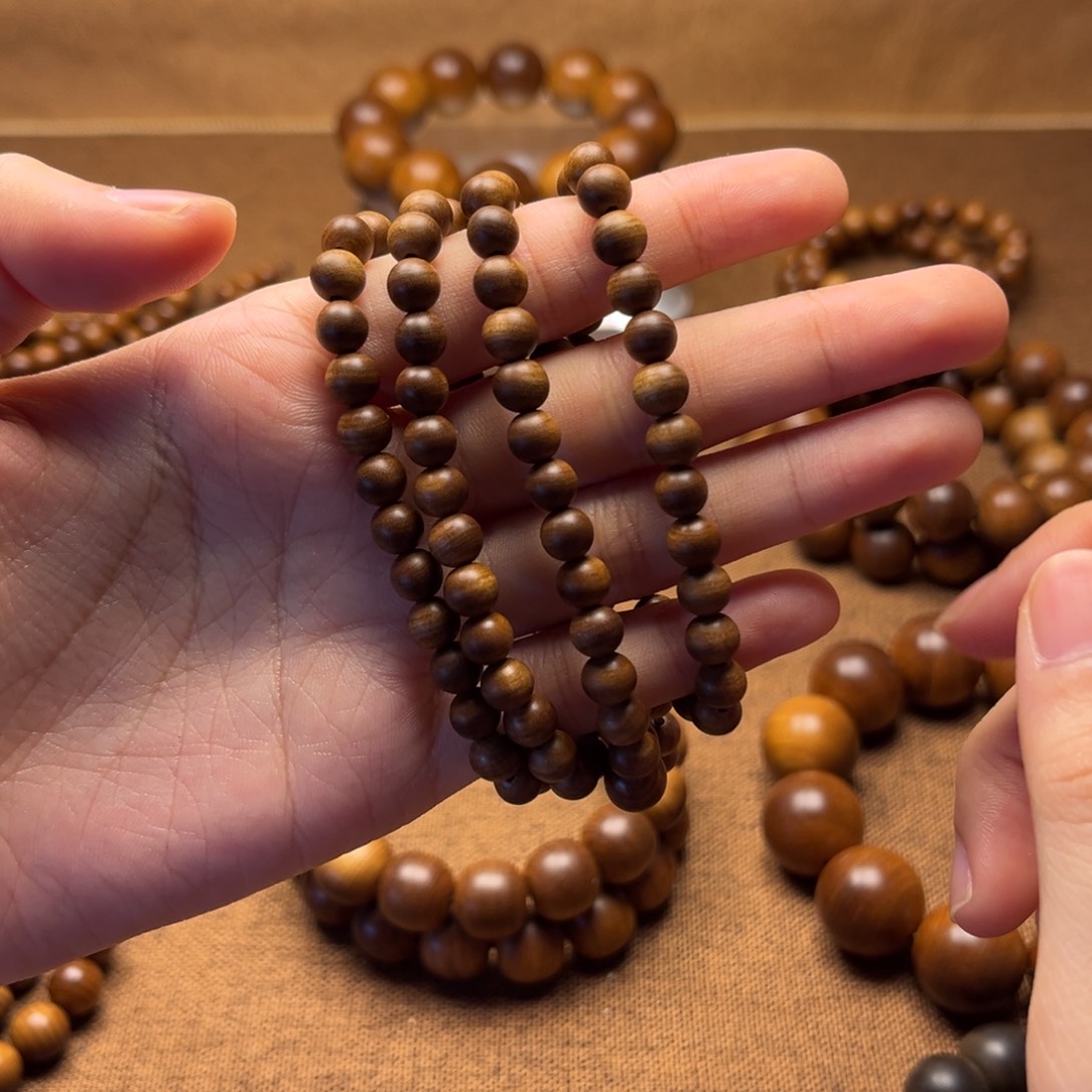 檀香木0.6✖️108多圈老山檀香
