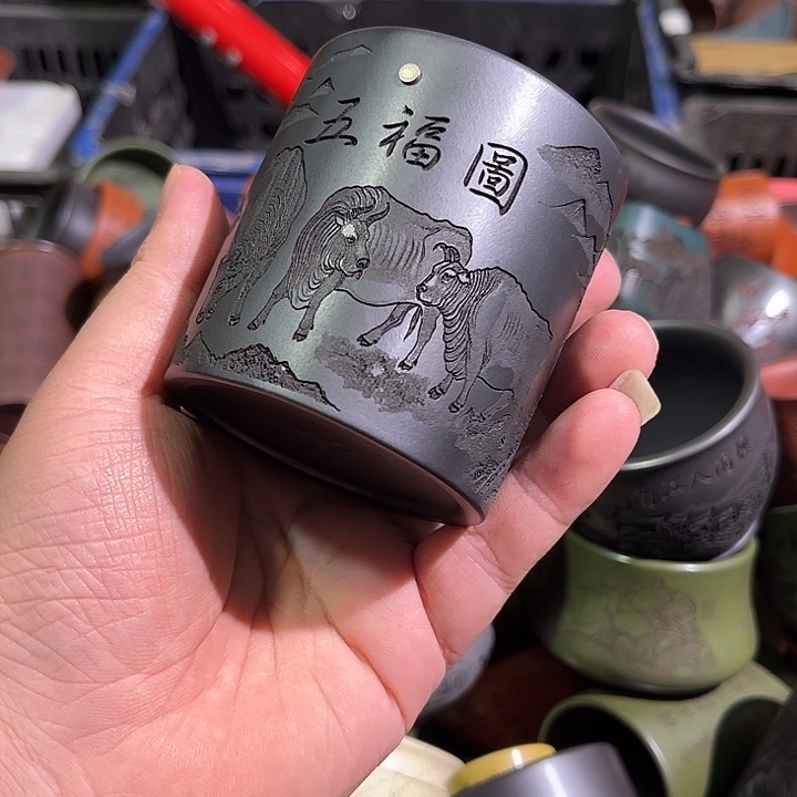 茶杯紫砂全手工紫砂主人杯