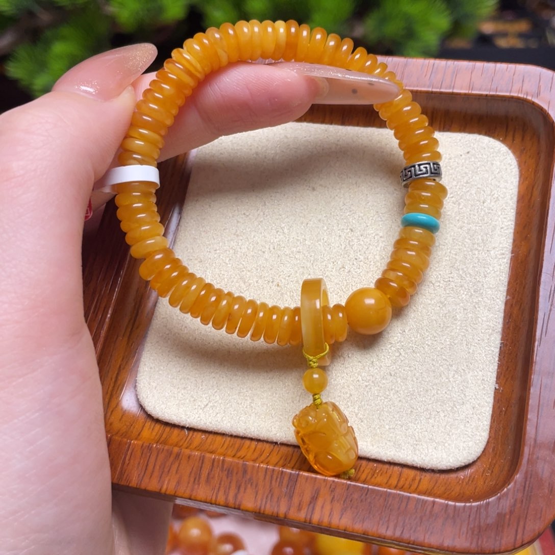 蜜蜡手链未镶嵌手串