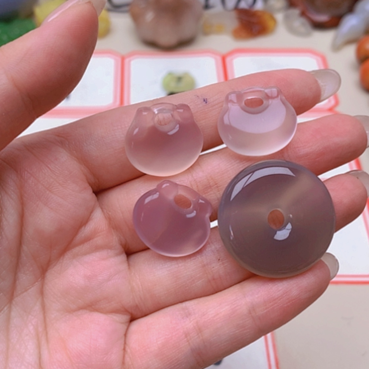 【闪购商品】未镶嵌玛瑙/玉髓珠宝半成品泽***0