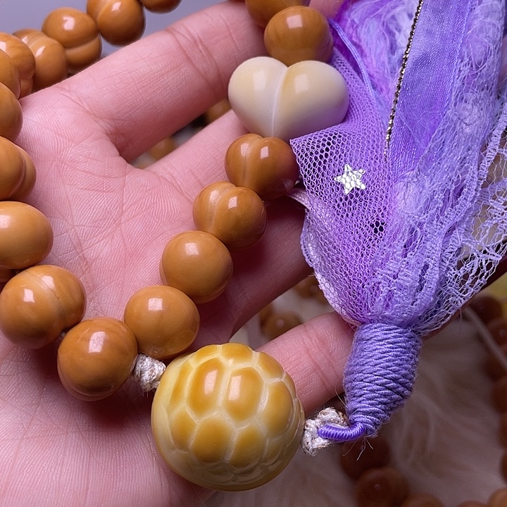 猴头核桃手串15尺寸镜面柯基屁桃手持全品无暇