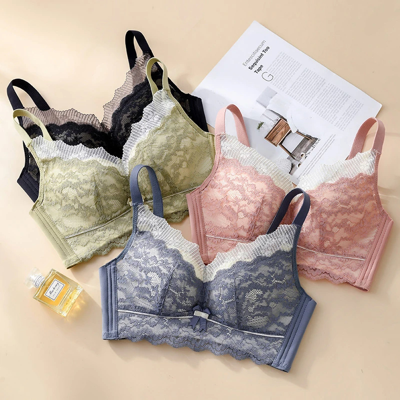 【阴天彩虹厚杯】 乳胶内衣女小胸聚拢显大收副乳防下垂无钢圈