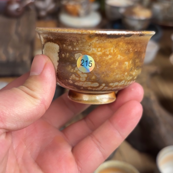 杯【瓷与故事】215#柴烧主人杯 微瑕慎拍