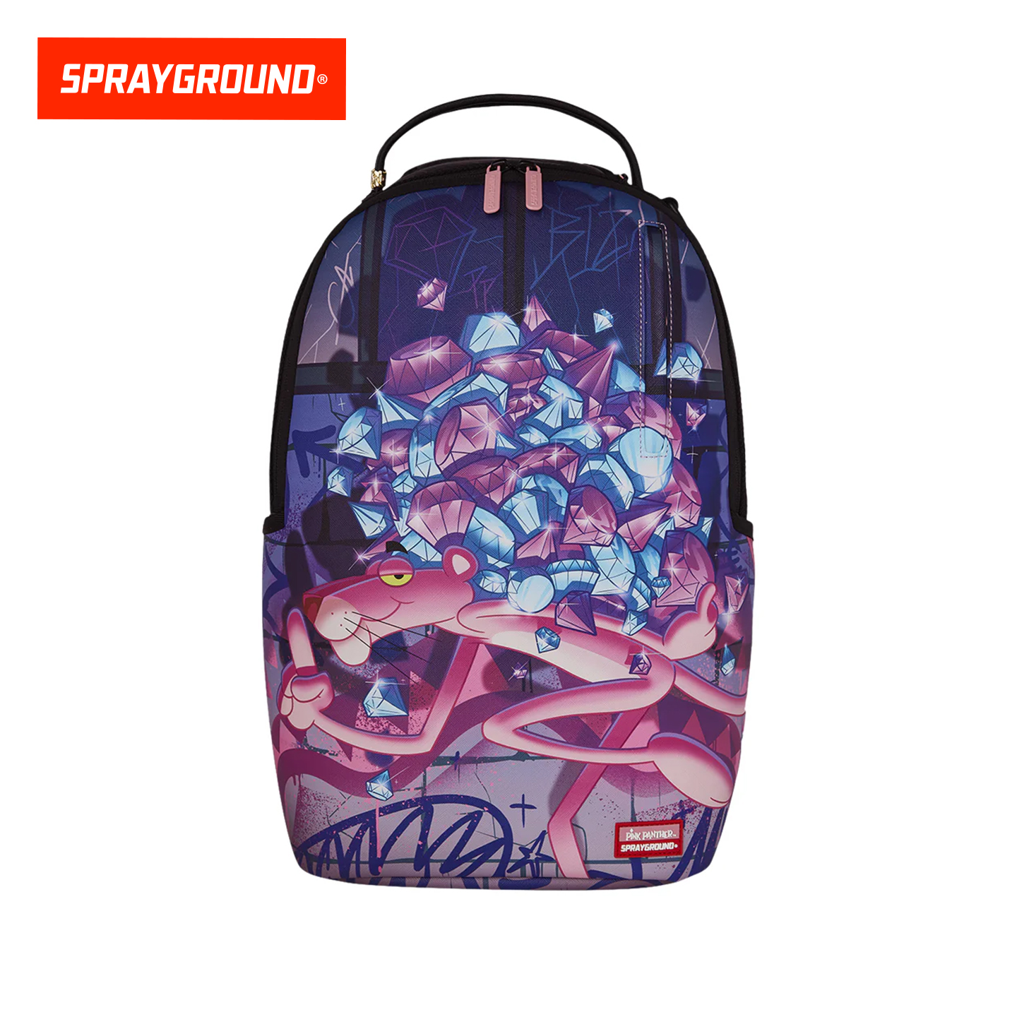 SPRAYGROUND鲨鱼嘴粉色双肩包【粉红豹】联名运动防水XB W1215806