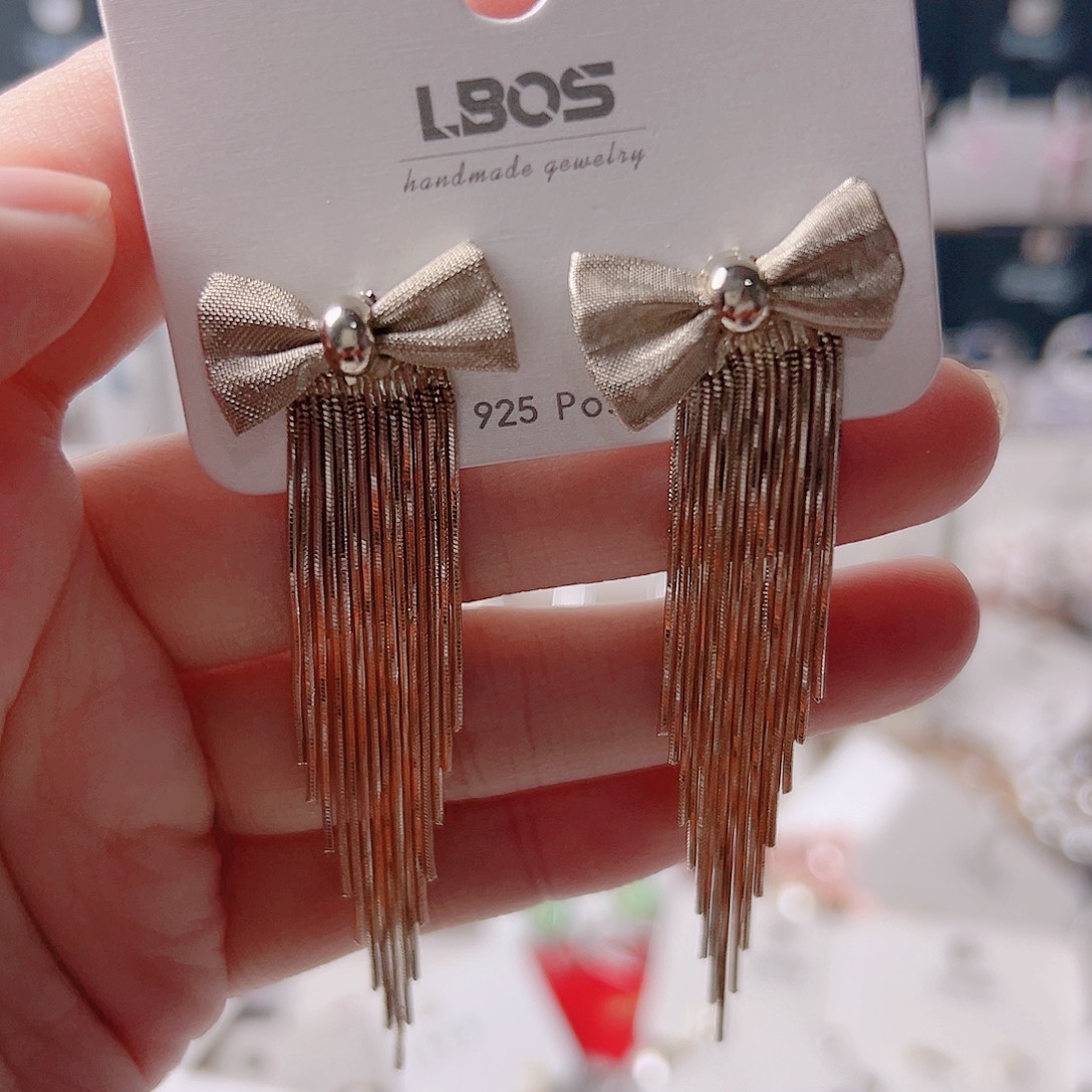 琉璃铁合金合金耳环的