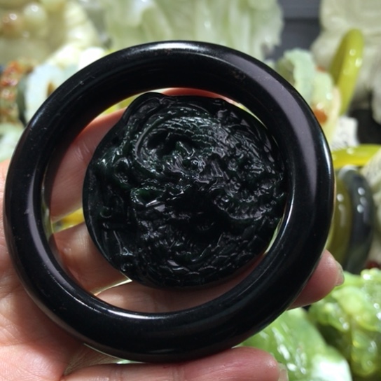 岫玉未镶嵌手镯57