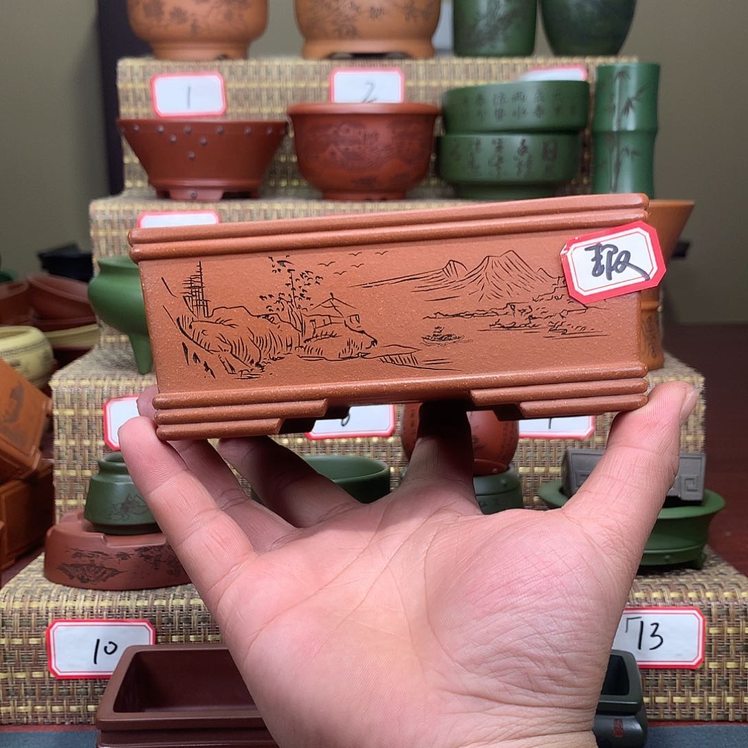 紫砂花盆紫砂的颜色