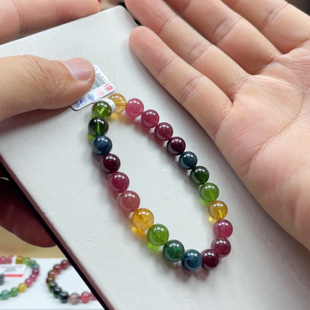 碧玺手串未镶嵌8.5mm.mmmmmmmm