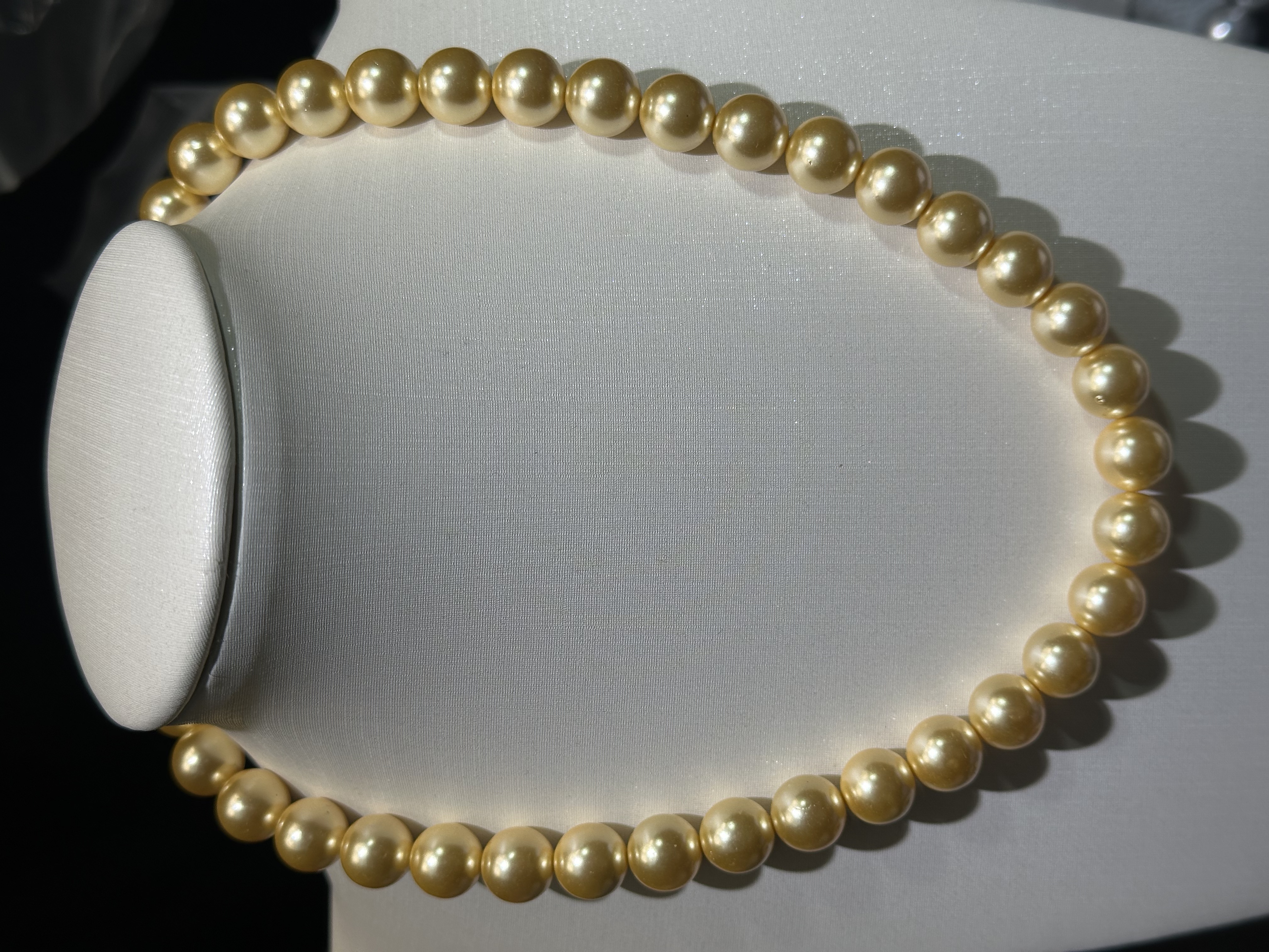 【玉环优选】海水南洋金贝12M项链时尚百搭女款