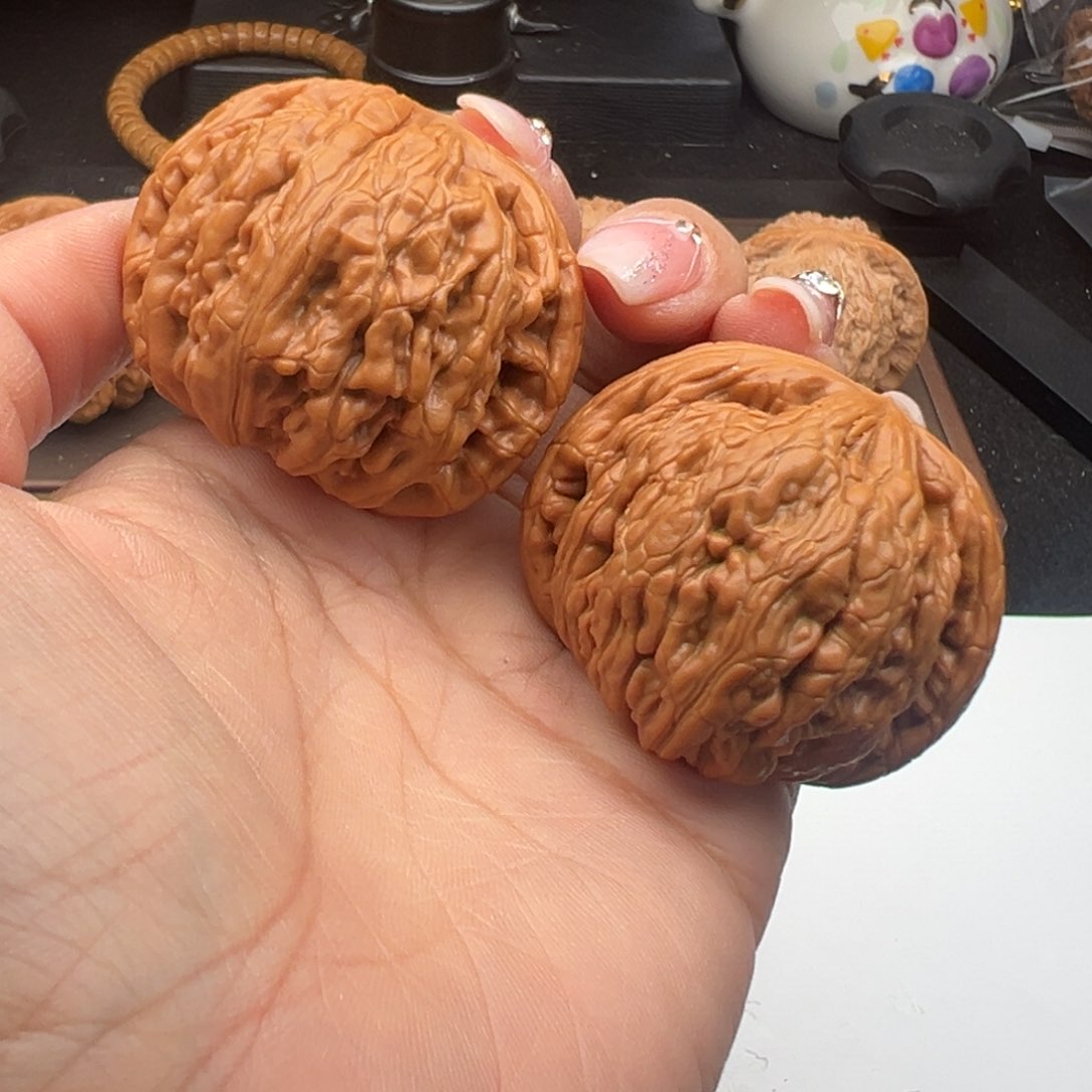 文玩核桃把件虎头王46