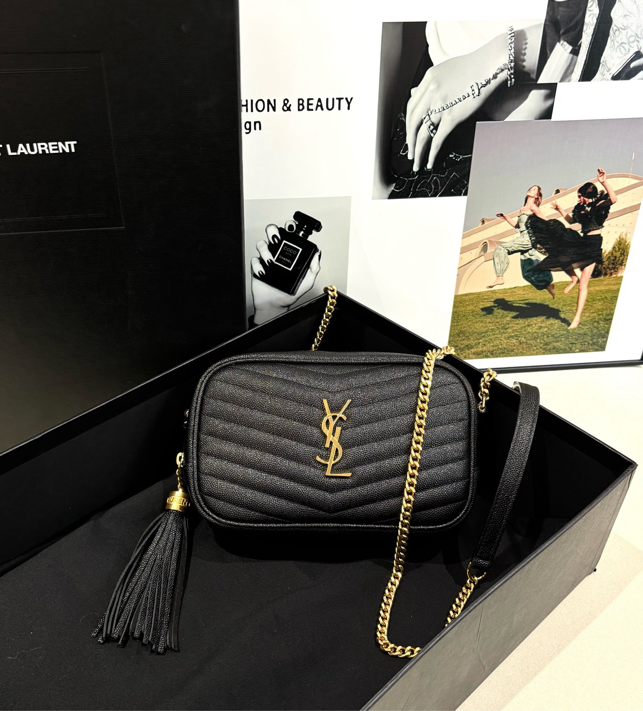 99新 YSL/圣罗兰 圣罗兰 lou系列流苏相机包 99新z/2755