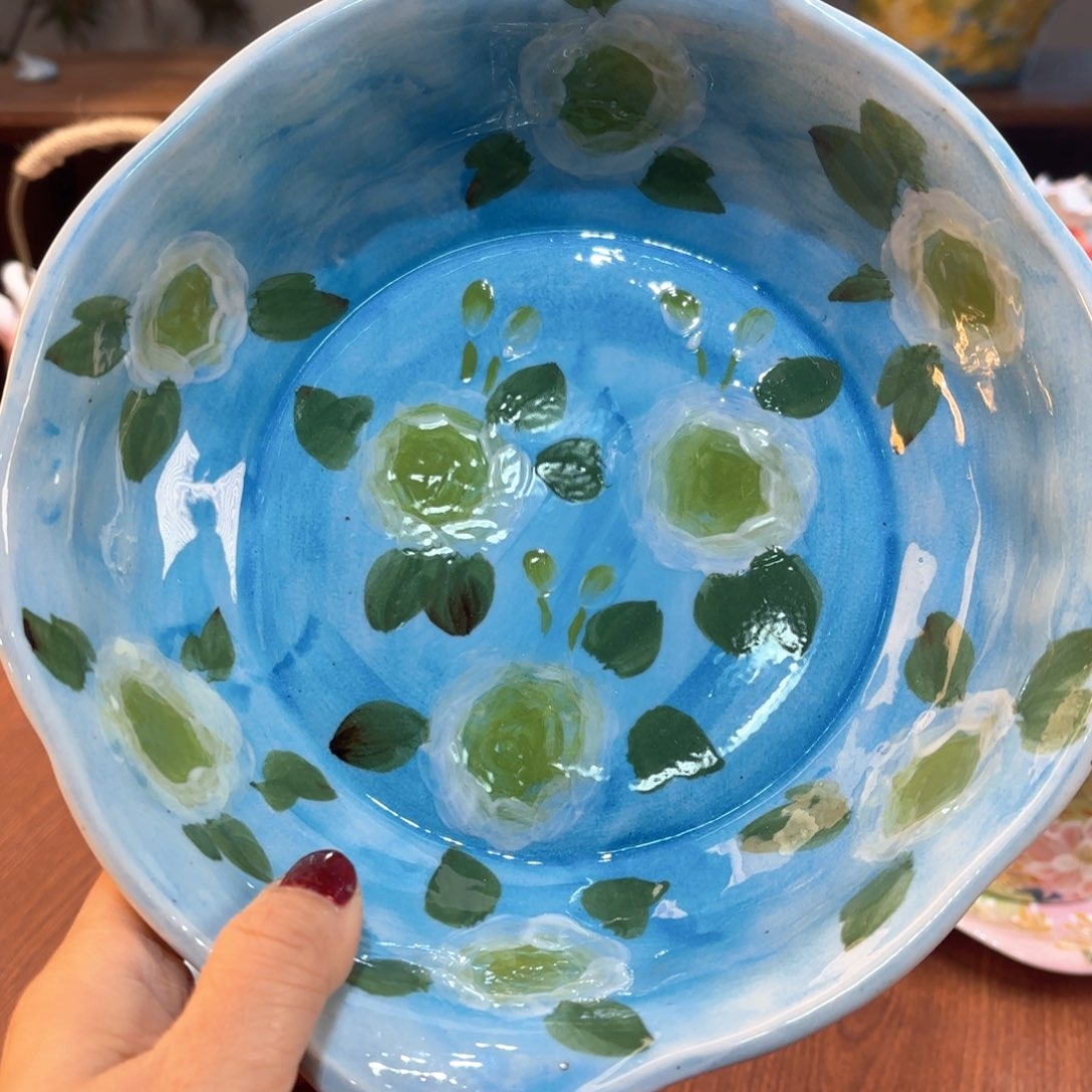 瓷片景德镇手绘高温釉下彩陶瓷茶具