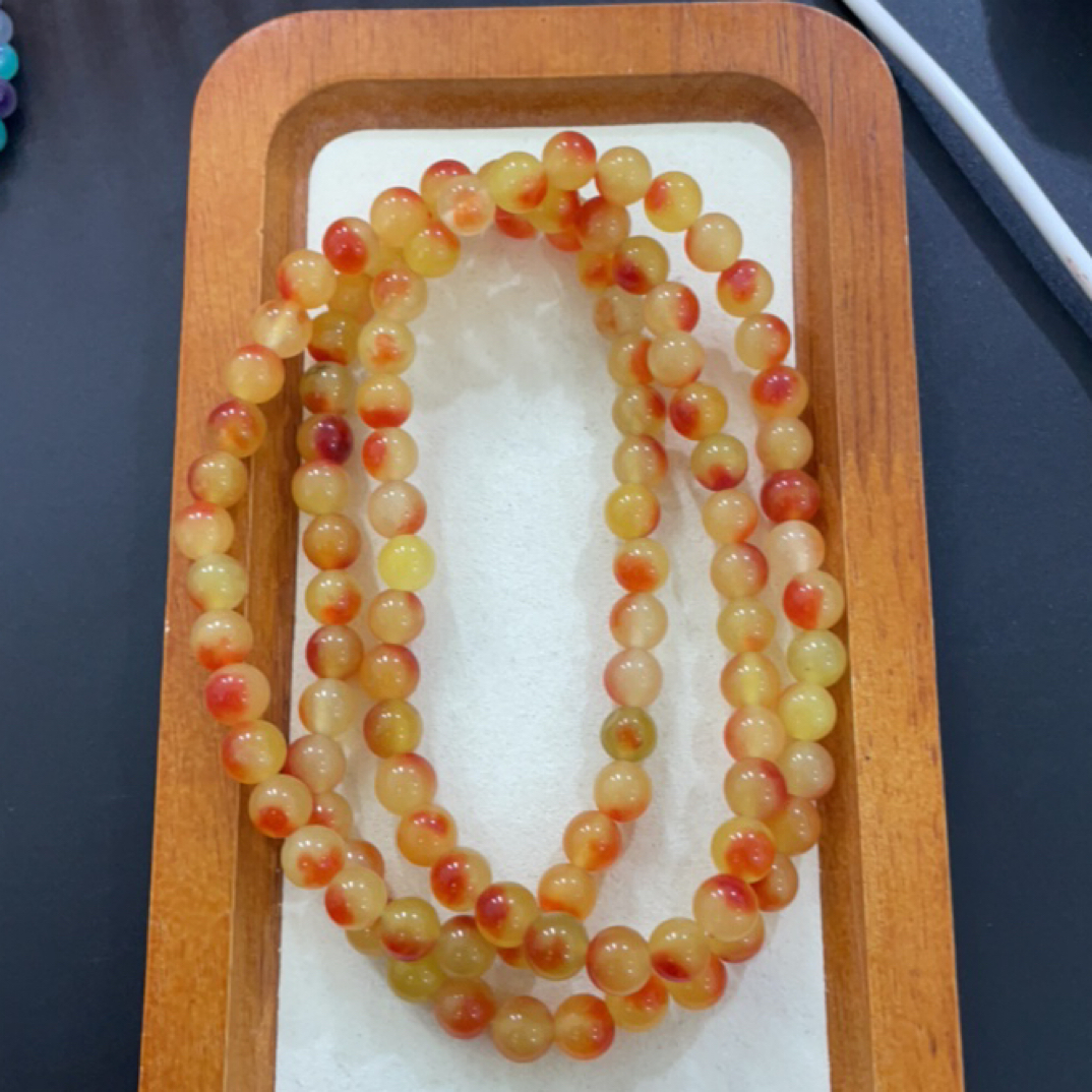   232  卡8飘红108项链