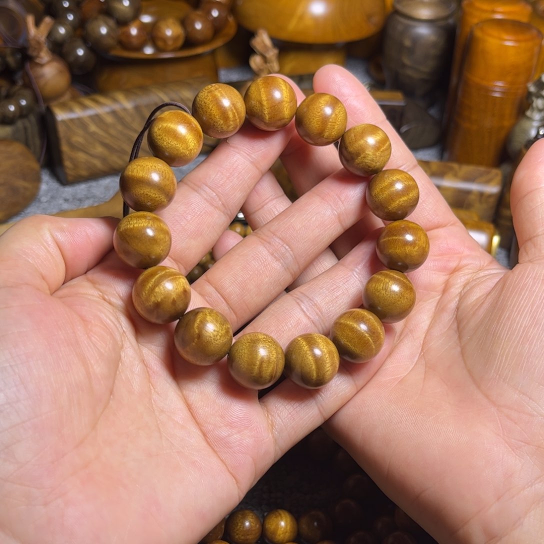 金丝楠枯木手串小叶1.5