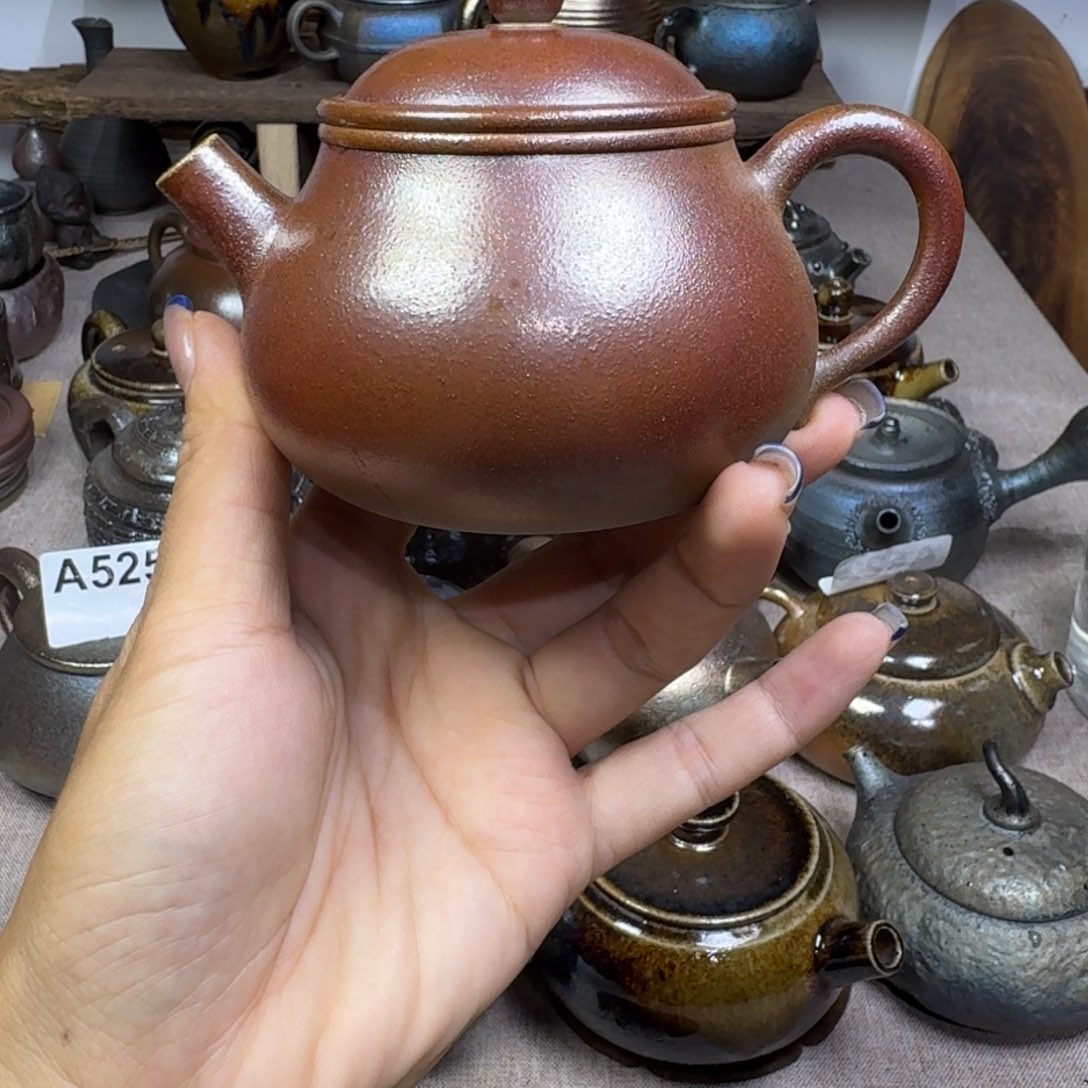 建水紫陶柴烧茶壶