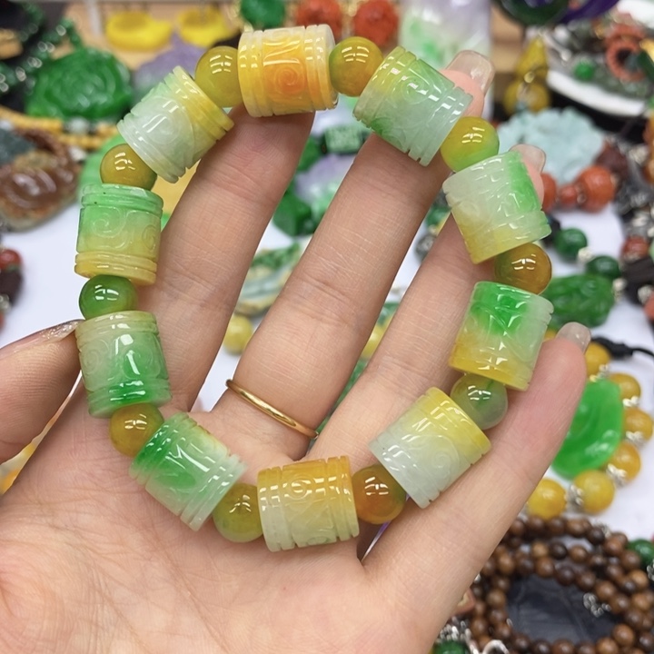 未镶嵌手链翡翠利手链5