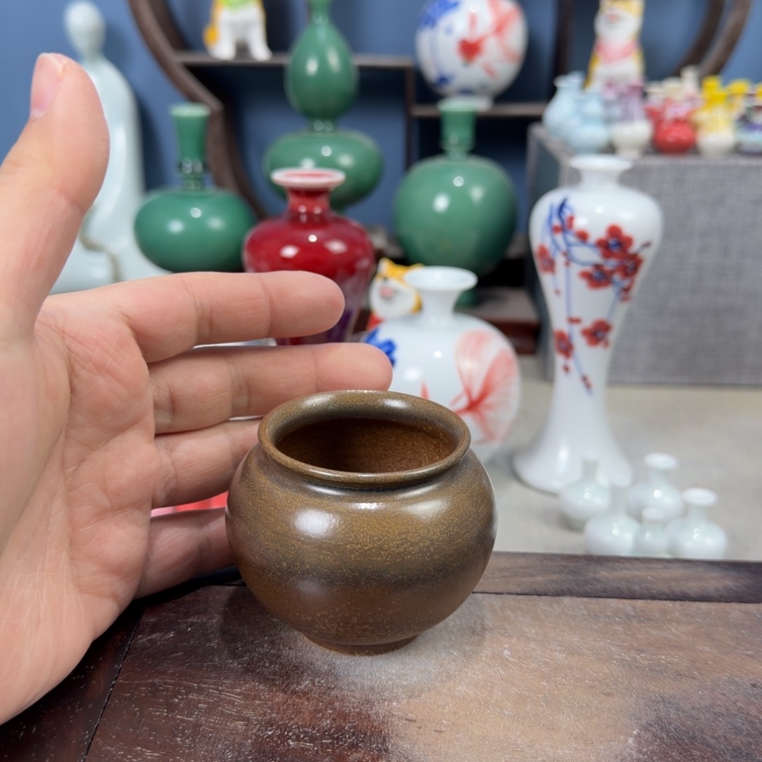 陶瓷手工小花器摆件