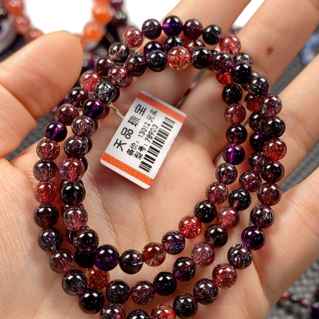 水晶超七手链：78903未镶嵌