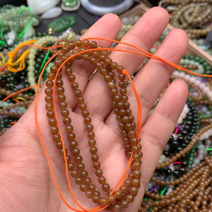 和田玉未镶嵌手链123