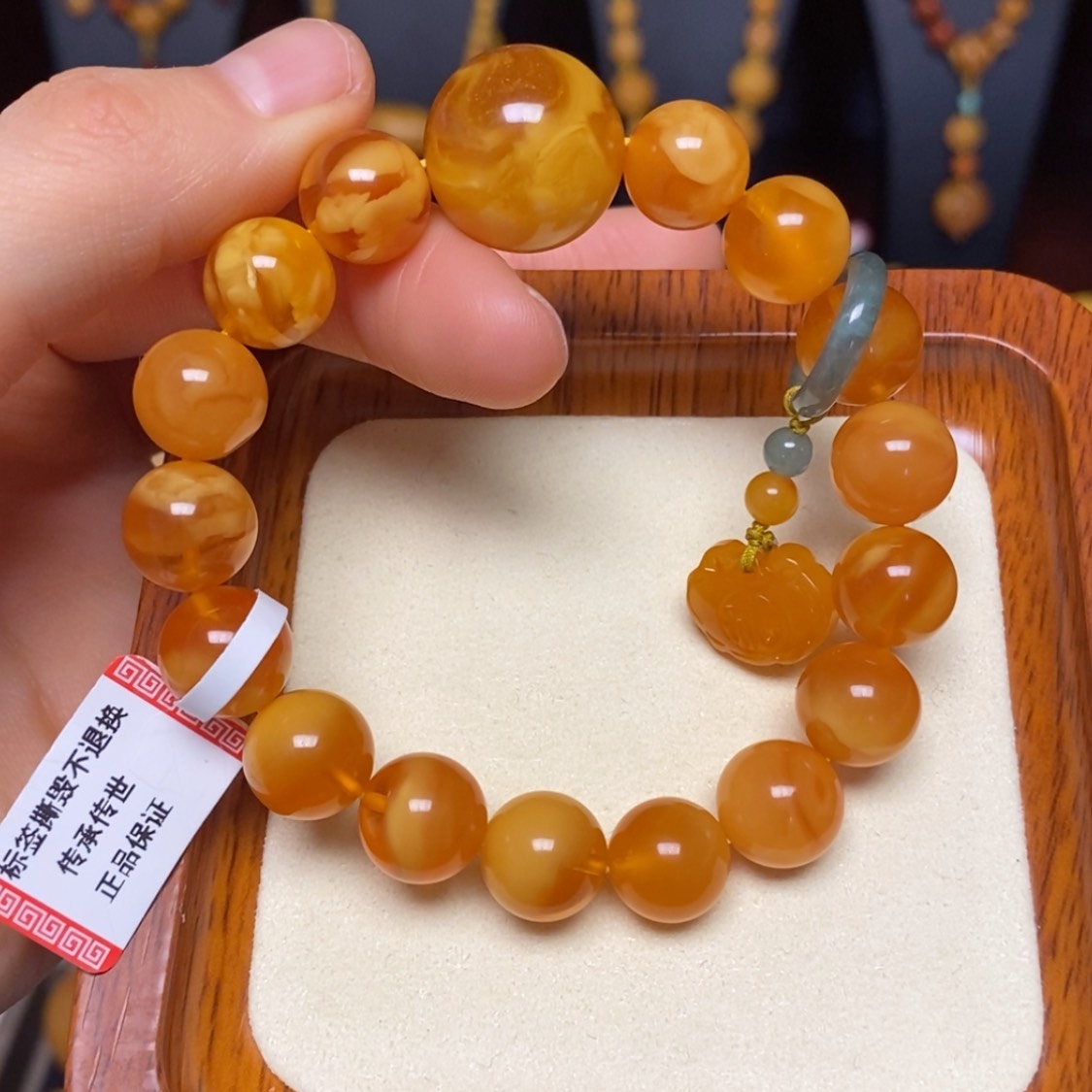 【闪购商品】蜜蜡手链未镶嵌手串