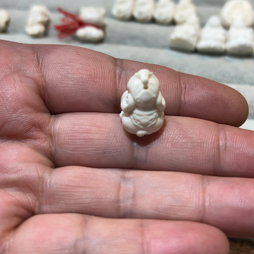 泥塑小象把件吊坠