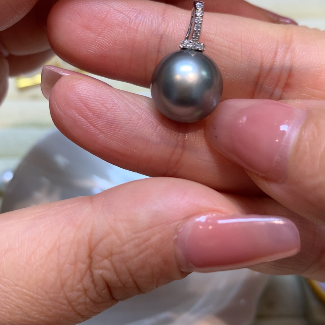 海水珍珠颈饰银S925镶嵌