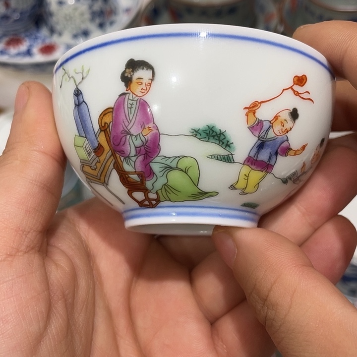 摆件陶景德镇陶瓷主人杯2346