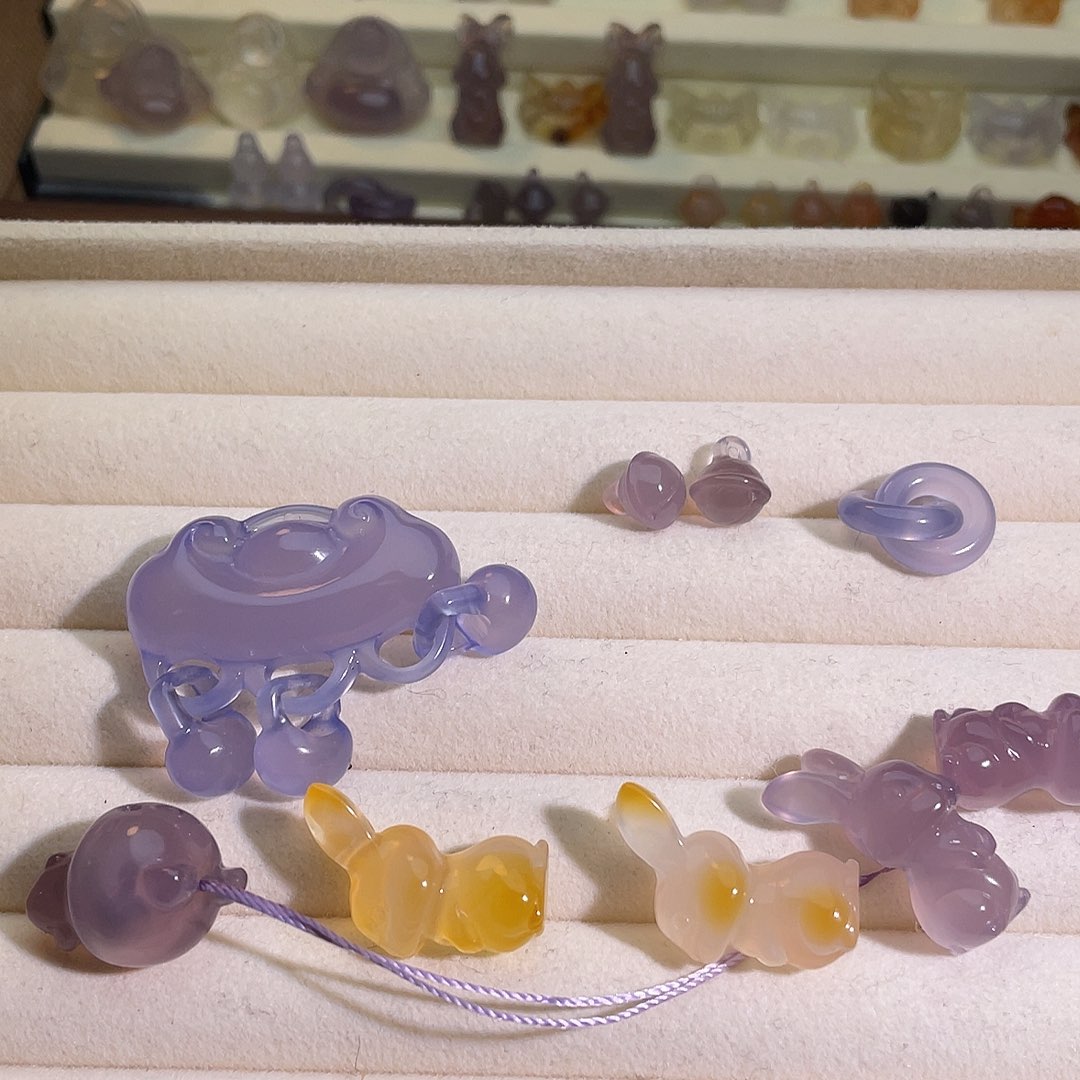 鹿***兮玛瑙/玉髓合金颈饰