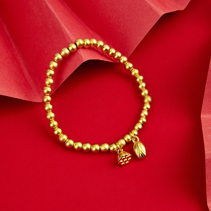 合金手链 新款【两世欢手链串珠手饰】女款实心经典百搭简约气质