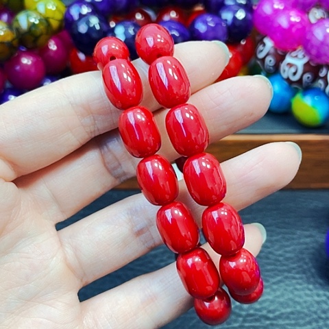 玛瑙/玉髓手链未镶嵌血胆金莲