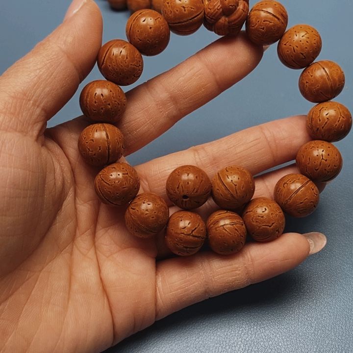 桃核手串极限圆15全品16颗