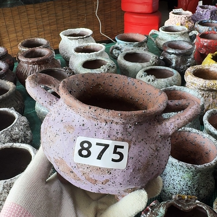 内口8高9粗陶手工制作