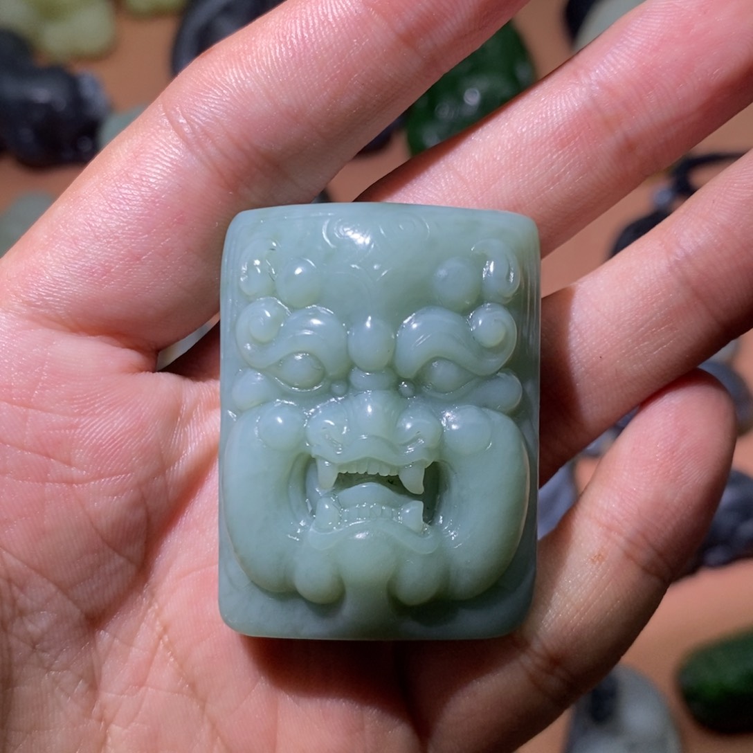 未镶嵌和田玉挂件永**八