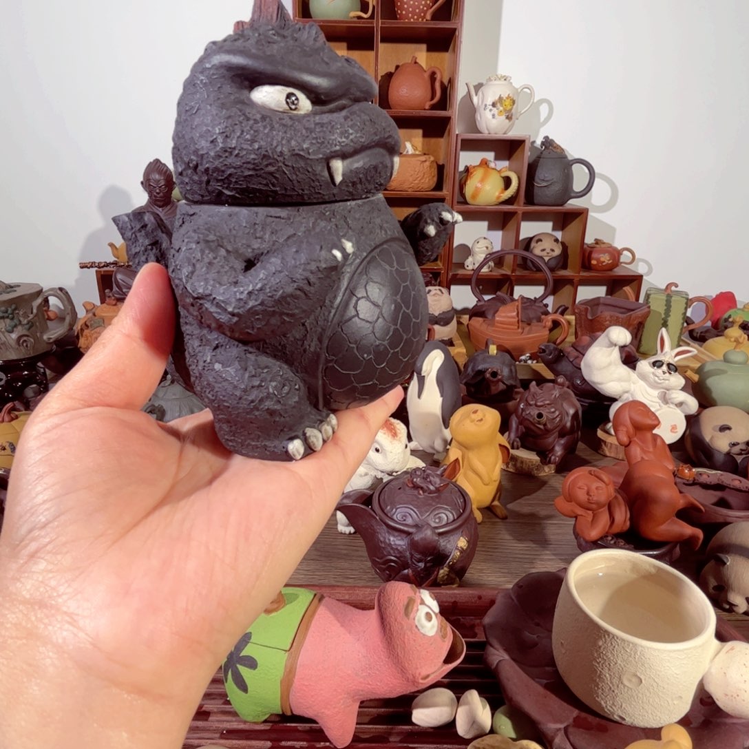紫砂茶壶廖*能纯手工制作过程非常