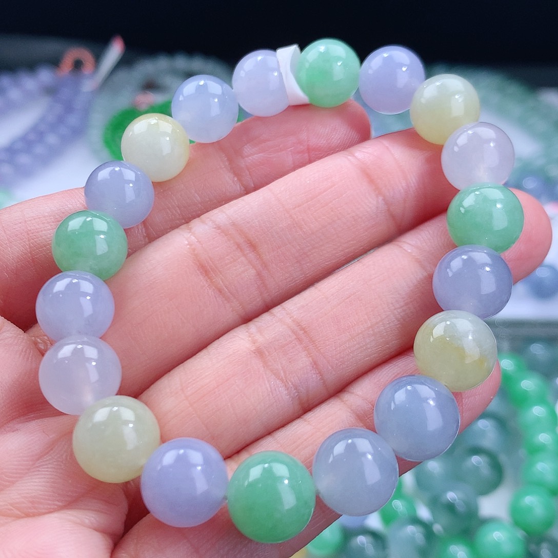 翡翠手链未镶嵌卡10mm